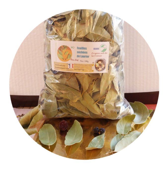 Feuilles  séchées de laurier Bio pour épice ou infusion