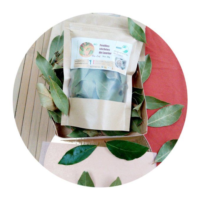Feuilles  séchées de laurier Bio pour épice ou infusion